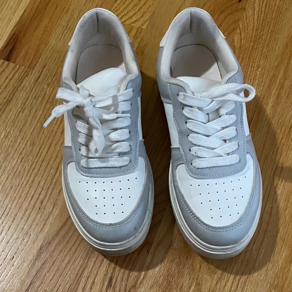 White and Gray Sneakers - Picture 2 of 4